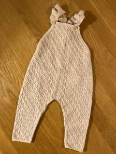 ZARA クロシェカバーオール　くすみピンク　6-9ヶ月