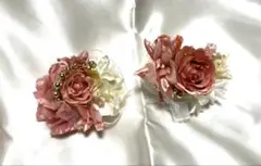 セール中！　ハンドメイドコサージュ2点セット