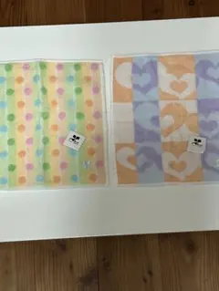 クレージュ タオルハンカチ courreges 2枚セット