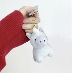 ユニコーン 紫 ぬいぐるみ キーホルダー付き マスコット