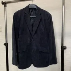 ダークネイビー コーデュロイ テーラードジャケット