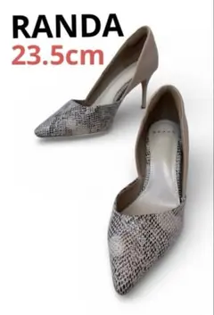 ほぼ未使用　RANDA ベージュ スエード 23.5cm