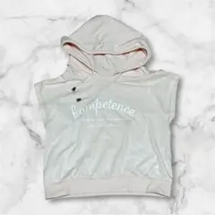 セシルマクビー【M】フード 半袖 パステルピンク キレイめ 大人 カジュアル