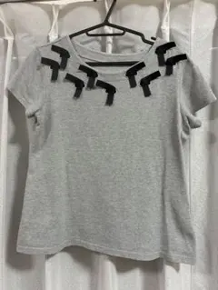 グレー　Tシャツ　リボン　ドゥアルシーヴのサムネイル