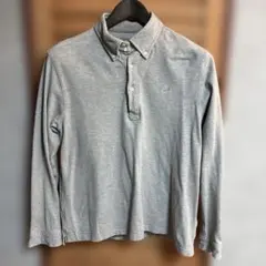 ぽ*こ様 LACOSTE グレー 長袖ポロシャツ サイズ5