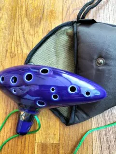 オカリナ 茶色と水色 陶器製 箱入り - メルカリ