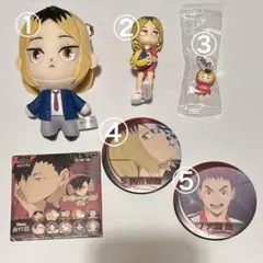 ハイキュー‼︎　ジャンプショップ限定 缶バッジ　孤爪 研磨＆犬岡 走