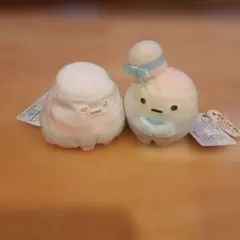 すみっこぐらし　てのりぬいぐるみ　レインボー　たぴおか　やま　２体セット