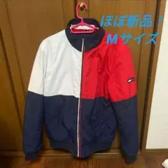 【美品】Mサイズ トミーヒルフィガー マルチカラーナイロンジャケット