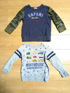 Miki House ダブルビー　トレーナー 100cm　２着セット