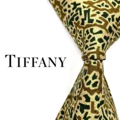 ◆美品◆ TIFFANY&Co. ネクタイ ベージュ 幾何学模様 アートのサムネイル