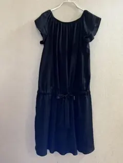 UNTITLED ブラック ノースリーブ チュニック