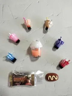 タピオカ ドリンク ジュース ソフトクリーム チャーム アクセサリー 新品