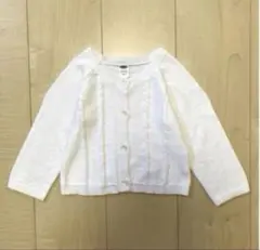 オールドネイビー　白　長袖　カーディガン　子供　女の子　服