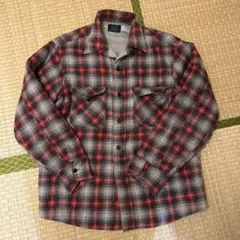 好配色 70s Sears キルティング オンブレネルシャツ USA製 Lサイズ