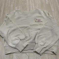 GU トレーナー 120cm アイボリー