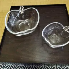 【649】曽我ガラス　アップルガラスボウル2種