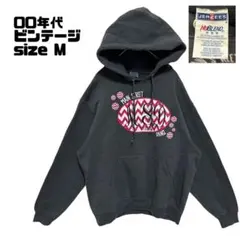 訳あり 00s JERZEES ビンテージ フード付き パーカー グレー M