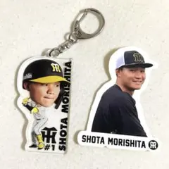 森下翔太 阪神タイガース 選手顔柄アクリルキーホルダー - メルカリ