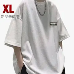 メンズ　半袖（5分袖）　Tシャツ　XL ホワイト　薄手　人気　軽い　イケメン