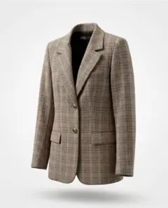 チェック柄 テーラードジャケット