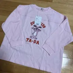 新品未使用 ペアマノン 長袖 ピンク ウサギ 120