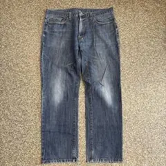【300円オークション】00s デニム ストレートパンツ ジーンズ 月桂樹のサムネイル
