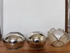 ZARA HOME ザラホーム キャンドルホルダー 3個セット キャンドル付