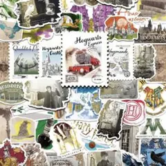 ハリー・ポッター 切手風フレークシール ランダム10枚セット