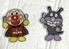 アンパンマン バイキンマン 刺繍ワッペン