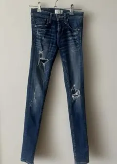 GYDA BOTH RIPPED スキニーデニムパンツ