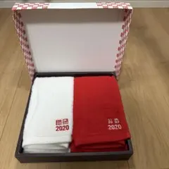 UNIQLO 2020年 タオルセット 紅白 2枚組のサムネイル