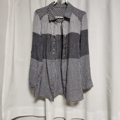 チェック柄 長袖シャツ