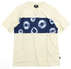Stussy Tシャツ　絞り染め　S　アイボリー　タイダイ
