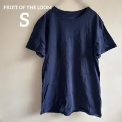 FRUIT OF THE LOOM ネイビー Tシャツ S 半袖 コットン