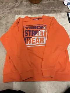 VISION STREET WEAR オレンジ トレーナー Lサイズ