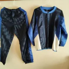 ウィンドブレーカー　ブルー　ストライプ　１５０