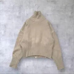 ★美品◆スピックアンドスパン◆ カラーヤーンフロンタブルニット