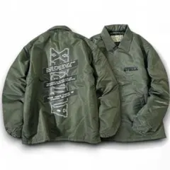 アヴィレックス 中綿 ナイロン コーチジャケット パデッドブルゾン 2XL