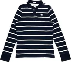 着用1回 アバクロ 袖長 ボーダー ヘンリーネック カットソー