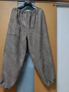 着物リメイク、絞りのもんぺパンツ、ラメ入