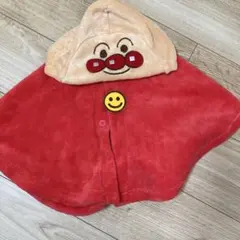 アンパンマン フード付きポンチョ 赤