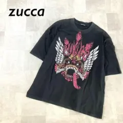 zucca フロント ビッグ プリント Tシャツ 半袖 ブラックのサムネイル