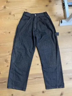 ダークグレー カーゴパンツ ゴム入りウエスト　未使用