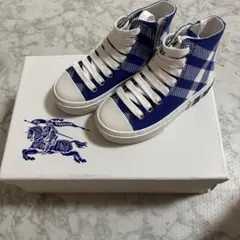 BURBERRY ハイカットスニーカー ブルーチェックのサムネイル