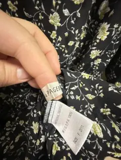 花柄 ロングワンピース 長袖