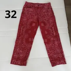 visvimダウンマフラーパンダナ赤 - メルカリ
