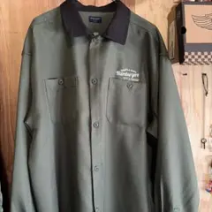 BACK NUMBER オリーブグリーン 長袖シャツ X-LARGE