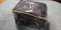 DECORTE 黒 ナイロン 化粧品 ポーチ 金色ファスナー 新品未開封