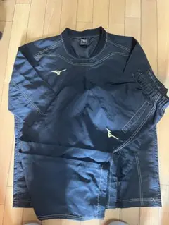 Mizuno Pro ジャージ 上下 セットアップ ハーフジップ 半袖 黒 - メルカリ